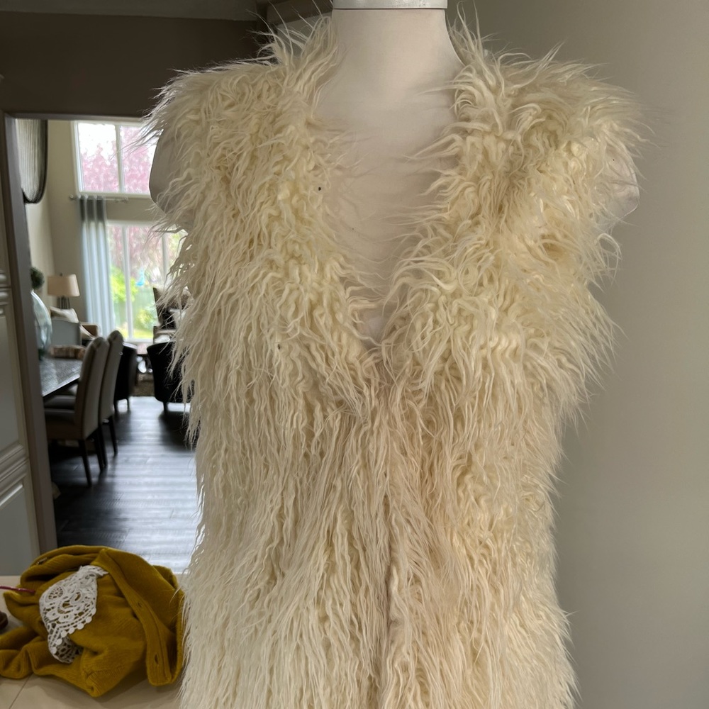 Faux fur vest